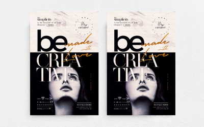Var kreativ Instagram Post + Flyer Social Media Mall
