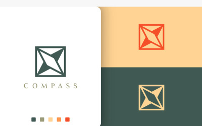 Navigation Adventure Logo Unique Shape