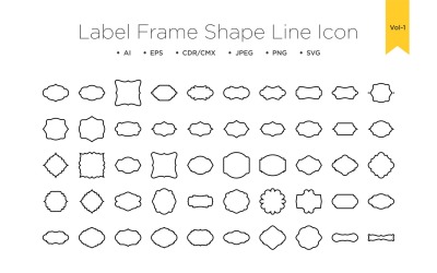 Etikettramform - Line - 50 Vol 1