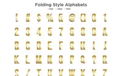 Hopfällbart alfabet, Abc-typografi