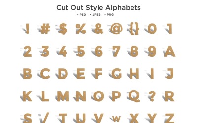 Klipp ut stilalfabetet, Abc-typografi
