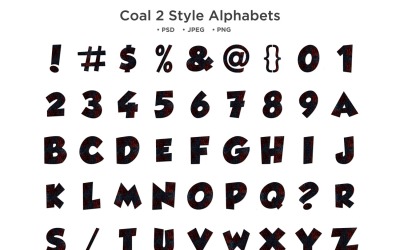 Kömür 2 Stil Alfabesi, Abc Tipografi