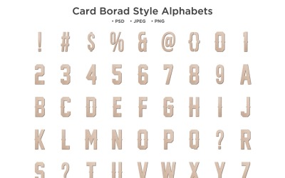 Kortstavstil alfabet, Abc typografi