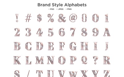 Varumärkesstil alfabet, Abc typografi
