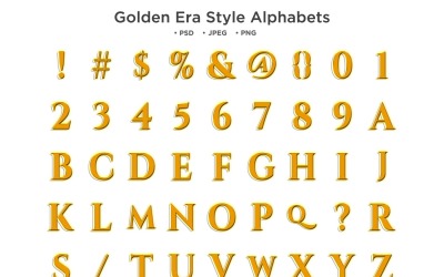 Altın Çağ Tarzı Alfabe, Abc Tipografi