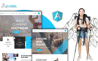 Climba Outdoor Mountain Hiking Angular Js Templations Pages