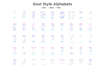 Gost Style Alfabet, Abc Typografi