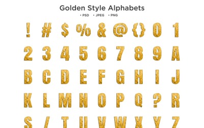 Gyllene stil alfabetet, Abc typografi
