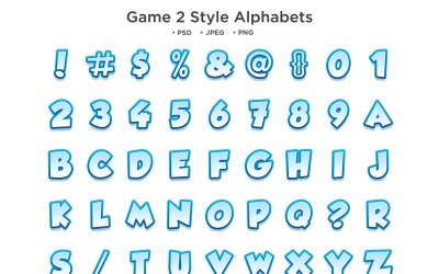 Jeu 2 Style Alphabet, Typographie Abc