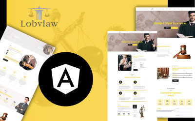 Lobylaw Law Firm Angular JS Website Template