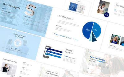 Modèle PowerPoint de solution commerciale Moartada