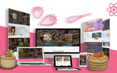 Summercream - Универсальный шаблон React Js для магазина десертов