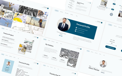 Clive Thuner Resume Powerpoint Template