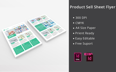Conception de flayer de produit de 2 pages