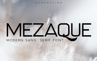 MEZAQUE Modern Sans Serif-lettertype