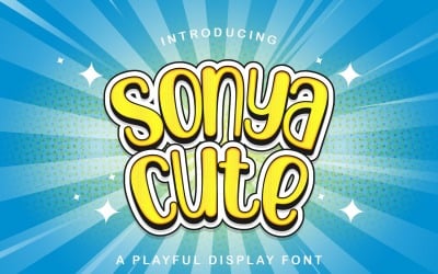 Sonya Cute - Playful Display Font