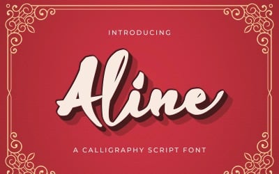 Aline Script - Kézírásos betűtípus
