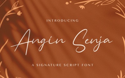 Angin Senja - Handwritten Font
