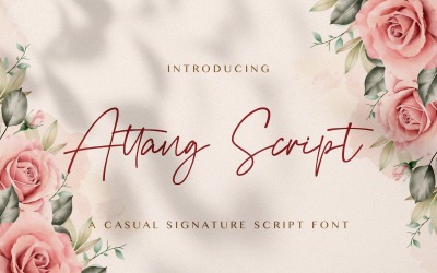Attang-script - handgeschreven lettertype