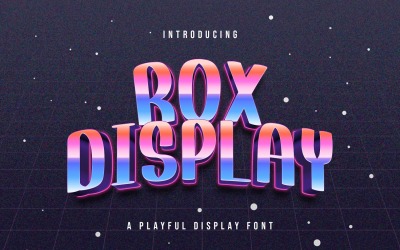 Display Rox - Carattere display giocoso
