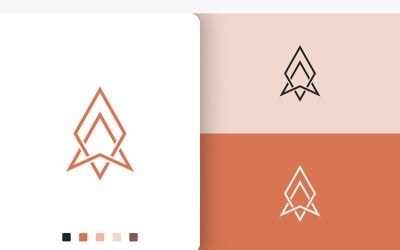 Explorer or Compass Logo Modern Style