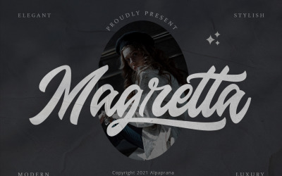 Magretta - Nowoczesna czcionka skryptowa