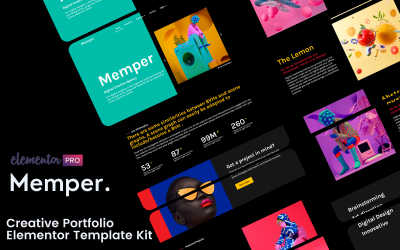 Memper - kreativní agenturní portfolio Elementor Pro šablony