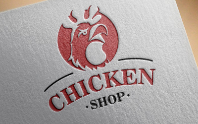 Plantilla de diseño de logotipo de pollo
