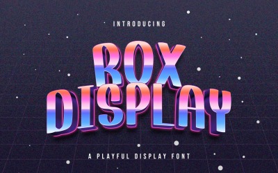 Rox Display - Játékos kijelző betűtípus