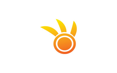 Solární energie Power Logo šablona
