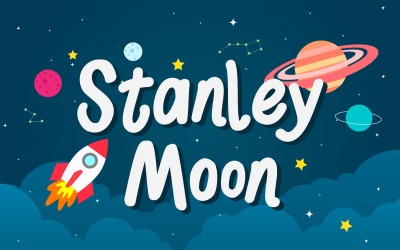 Stanley Moon — zabawna czcionka wyświetlacza