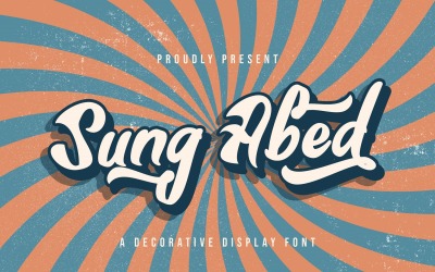 Sung Abed - dekorativní zobrazovací písmo