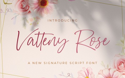 Vetteny Rose — czcionka skryptu podpisu
