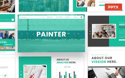 Festő - Powerpoint bemutató sablon