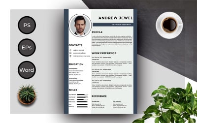 Modèle de CV GRATUIT d&amp;#39;Andrew Professional CV