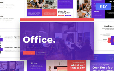 Office — szablon prezentacji Keynote dla biznesu