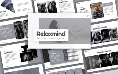 Relaxmind Mental Health Präsentation PowerPoint-Vorlage