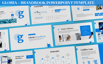 Gloria - Modello PowerPoint di Brandbook
