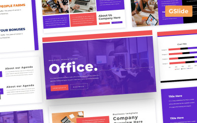 Biuro — szablon prezentacji Prezentacji Google dla firm