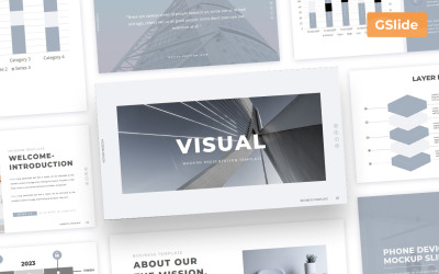 Visueel - Minimale presentatiesjabloon voor Google Slides