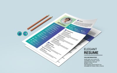 One Page Printable Resume Template