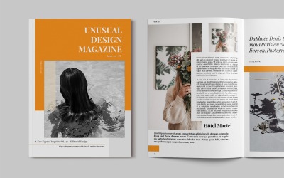 Sjabloon voor creatieve tijdschriften