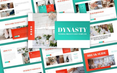 Dynasty - Ślub uniwersalny Szablony prezentacji PowerPoint
