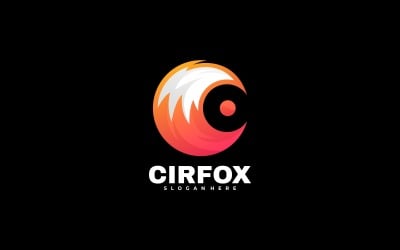 Circle Fox Gradient Logo Style