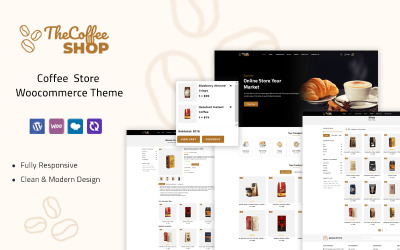 Coffeeshop - téma kavárny Woocommerce