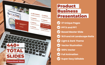 电子产品业务演示PowerPoint模板