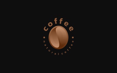Gradientowe logo kawy