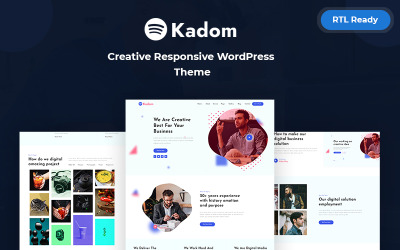 Kadom - креативна адаптивна тема WordPress
