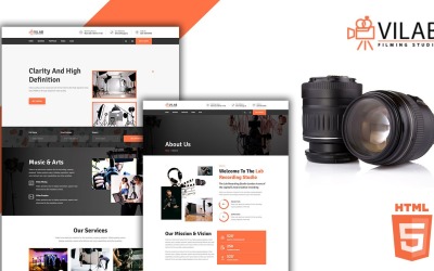 Modello HTML5 per video di produzione Vilab