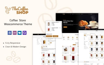 The Coffeeshop - Tema Woocommerce de la tienda de café